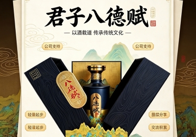 君子八德，八德赋高端文化酒品鉴